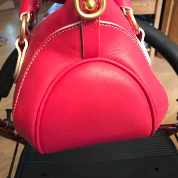 Dooney and Bourke Florentine Fuchsia Satchel - Picture 5 of 10